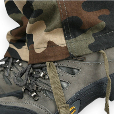 Military camo eight-pocket cargo pants