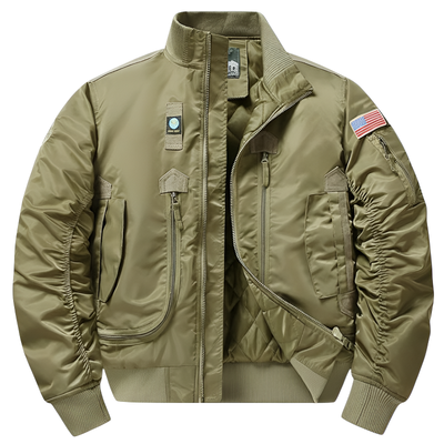 Military flight bomber jacket