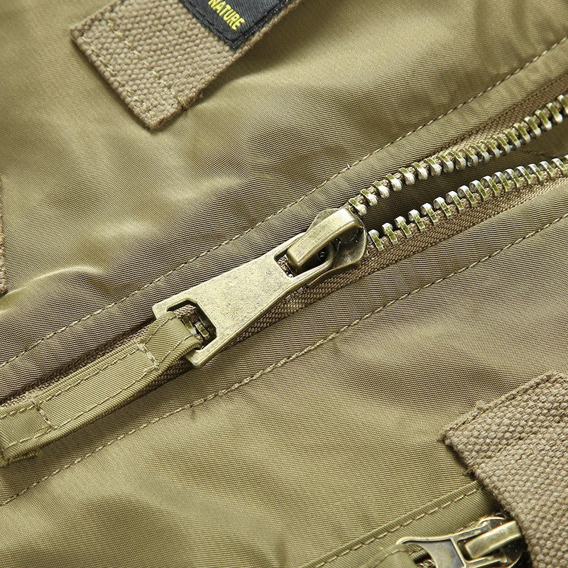 Military flight bomber jacket