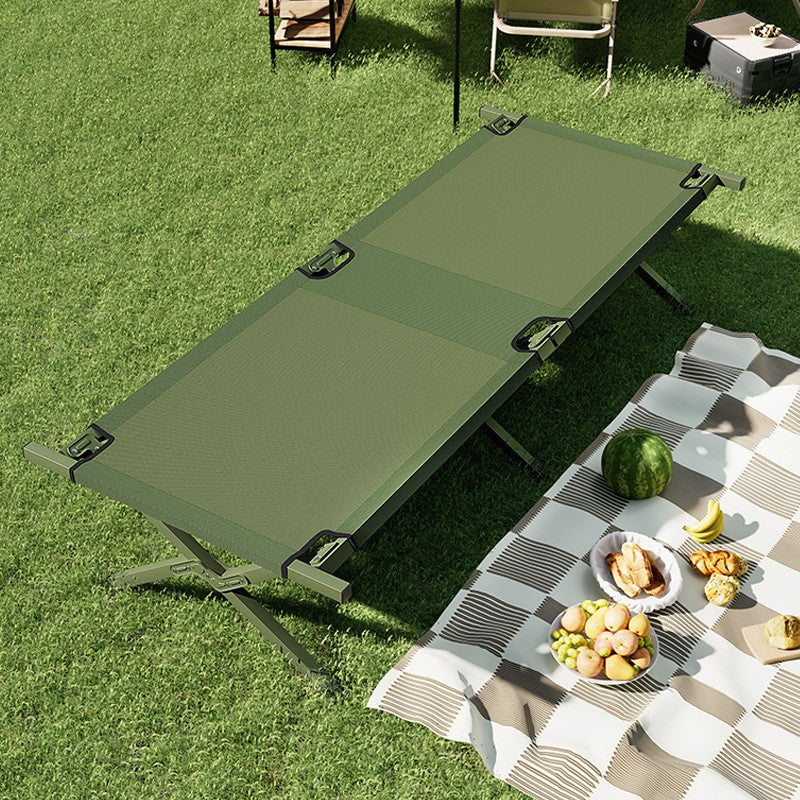 Military folding camping bed