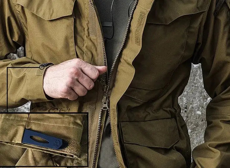 Military Jacket with Hood