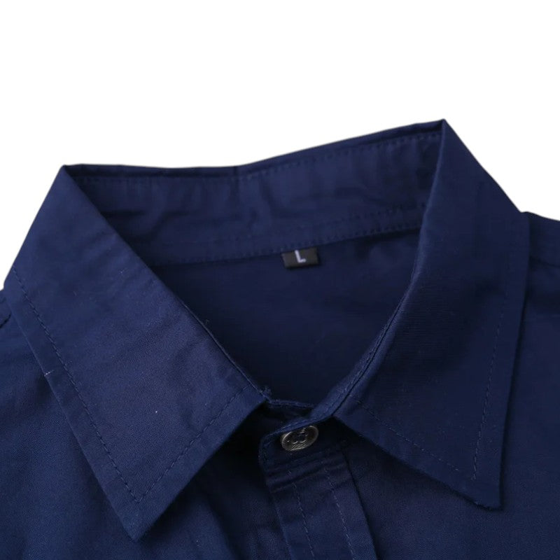 Military shirt with velcro patches