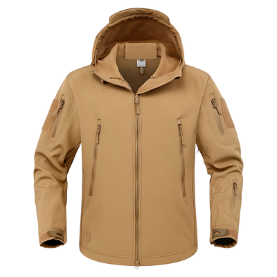 Military waterproof jacket with fleece lining
