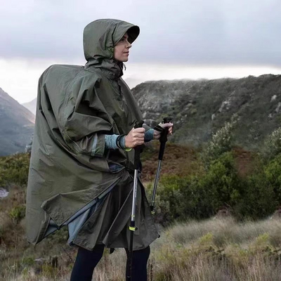 Multifunctional military poncho tent