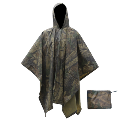 Multifunctional military poncho tent