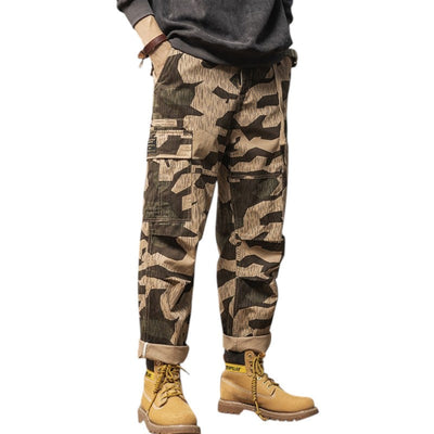 Oversized camo cargo pants military