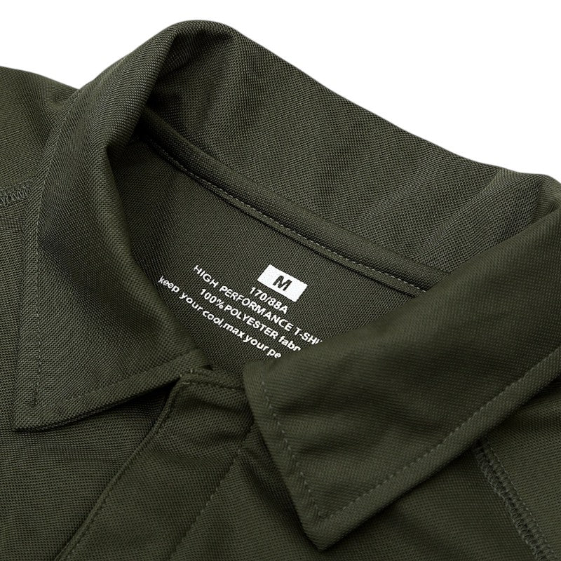 Polo shirt with velcro patch