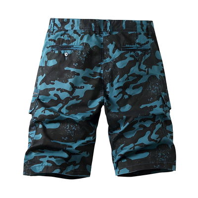 Quality Camo Cargo Shorts with Zipper Pockets