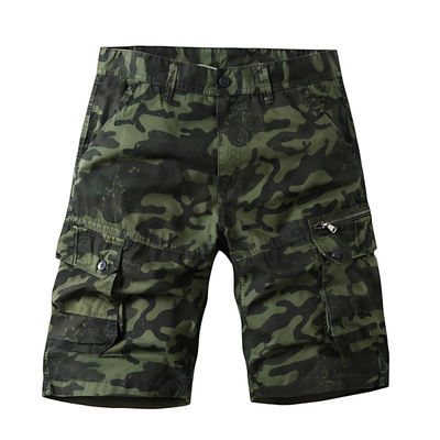 Quality Camo Cargo Shorts with Zipper Pockets