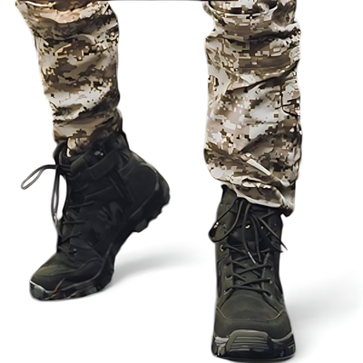 Sage green tactical boots