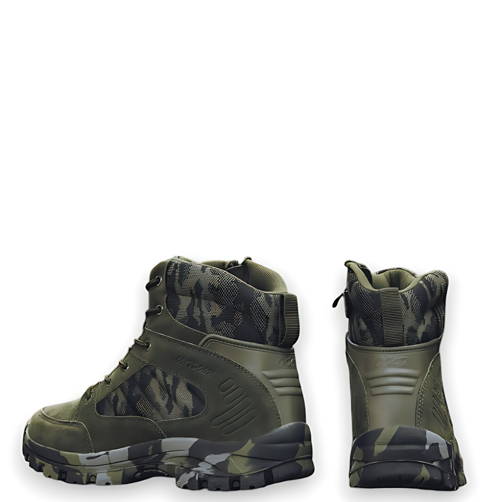 Sage green tactical boots