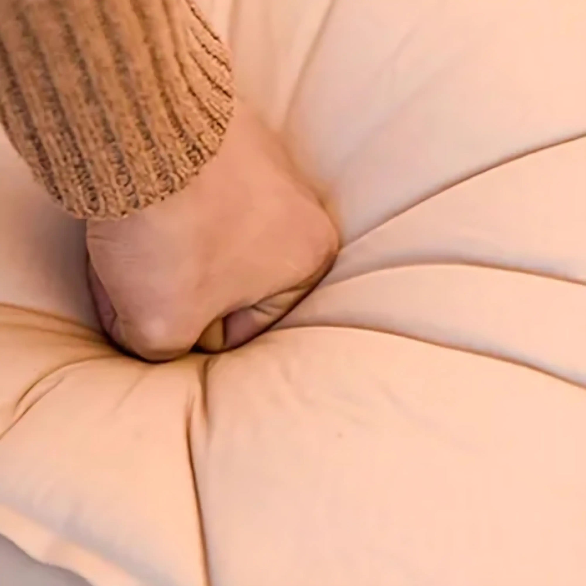 Self inflating camping pillow