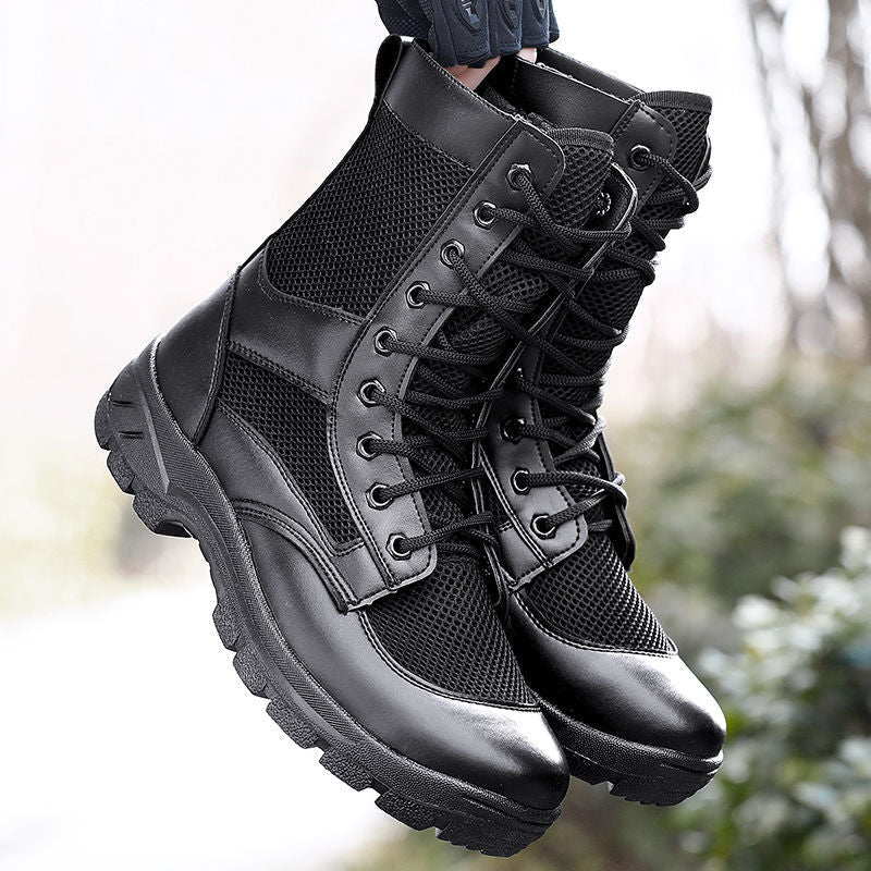 side zip tactical boots