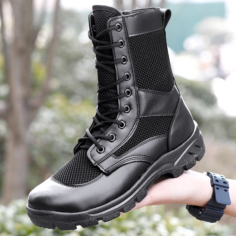 side zip tactical boots