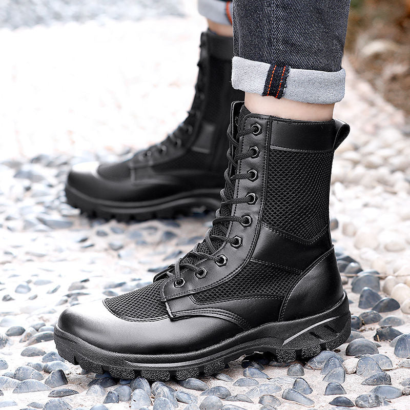 side zip tactical boots