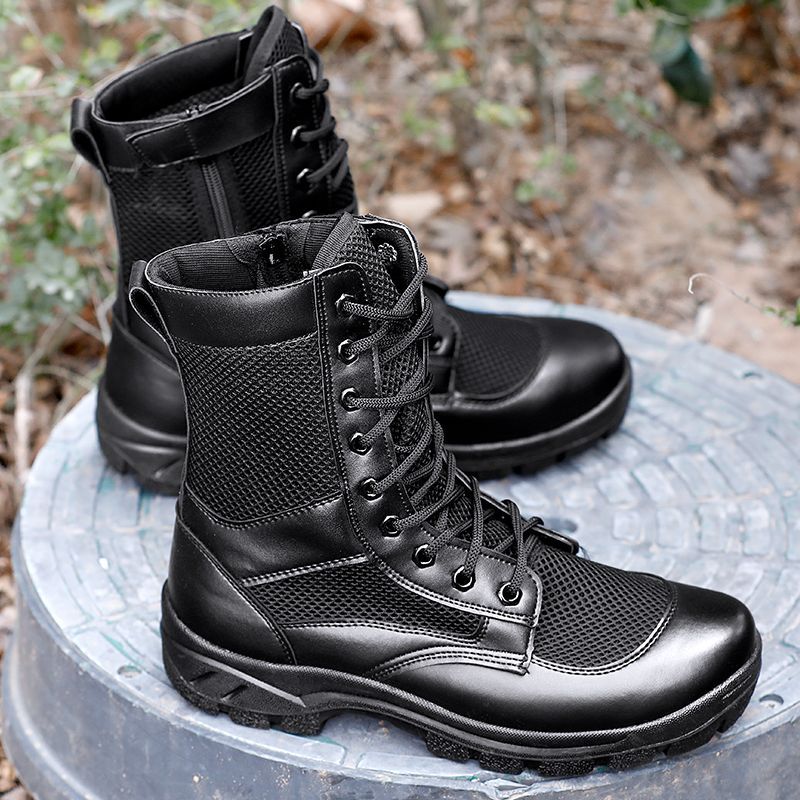 side zip tactical boots