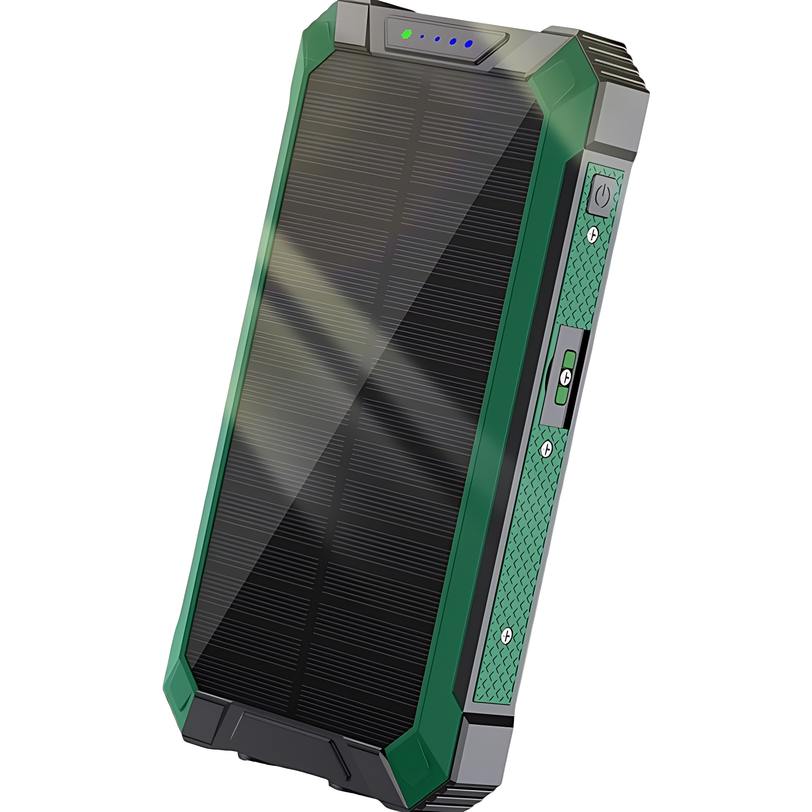 Solar Powered Power Bank with Cable