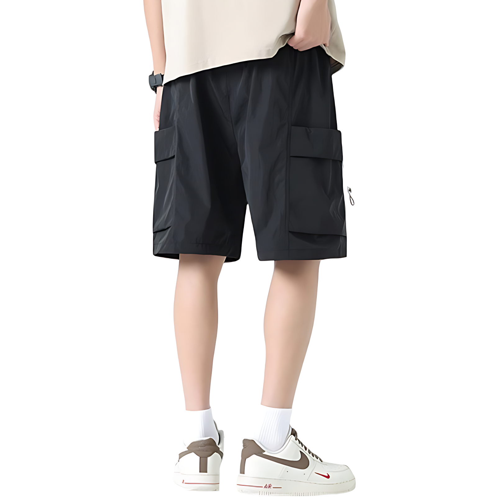 Stretch men hiking cargo shorts