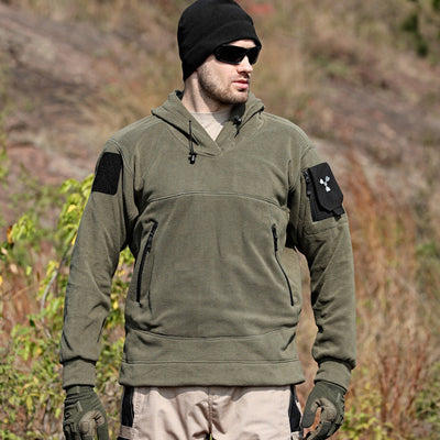 Tactical hoodie with velcro