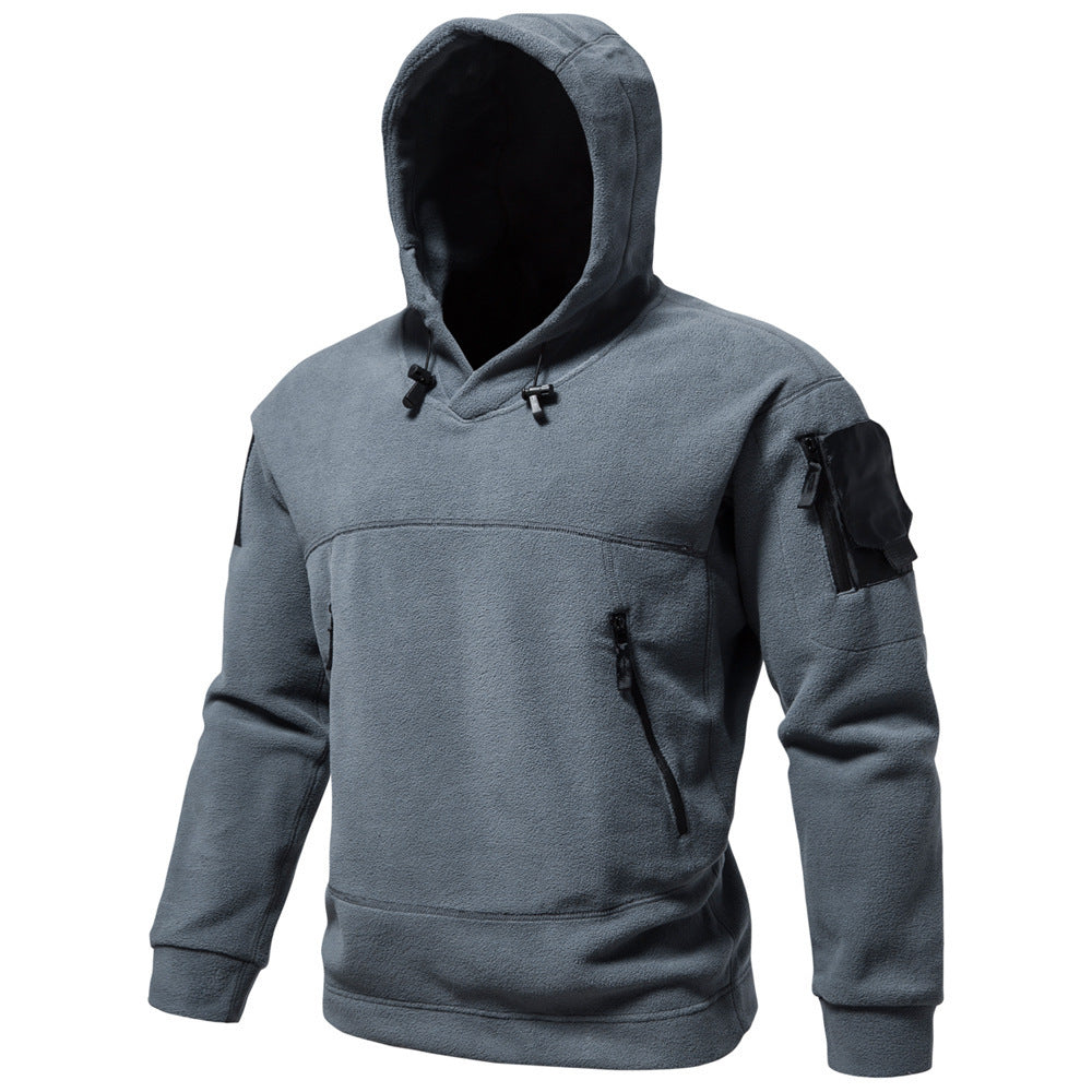 Tactical hoodie with velcro