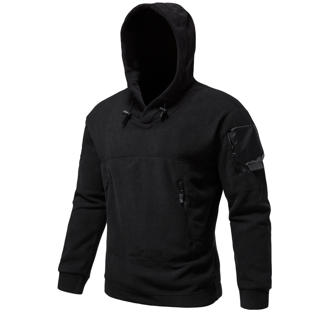 Tactical hoodie with velcro