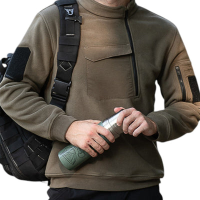 Tactical winter fleece pullover