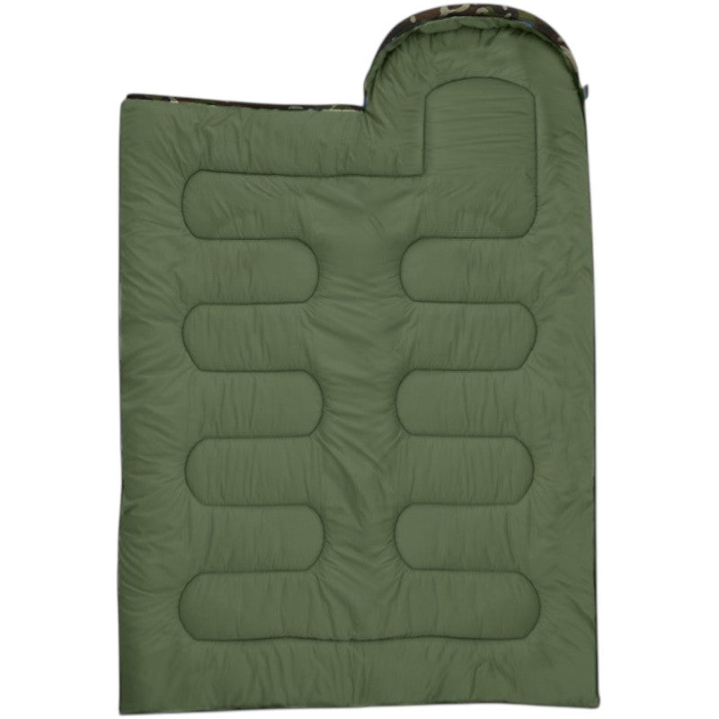 Warm camo sleeping bag