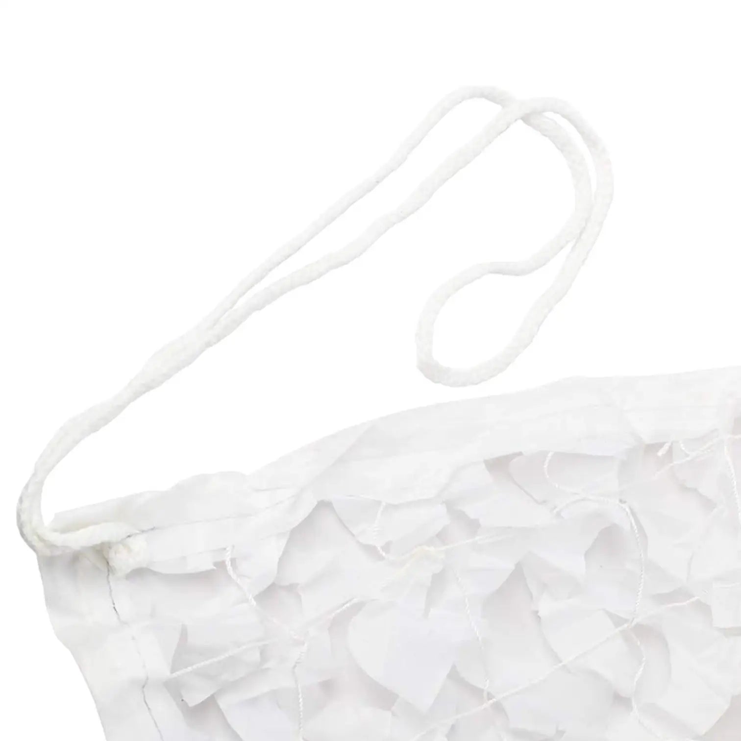 White camouflage netting