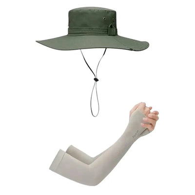 Wide brim bush hat