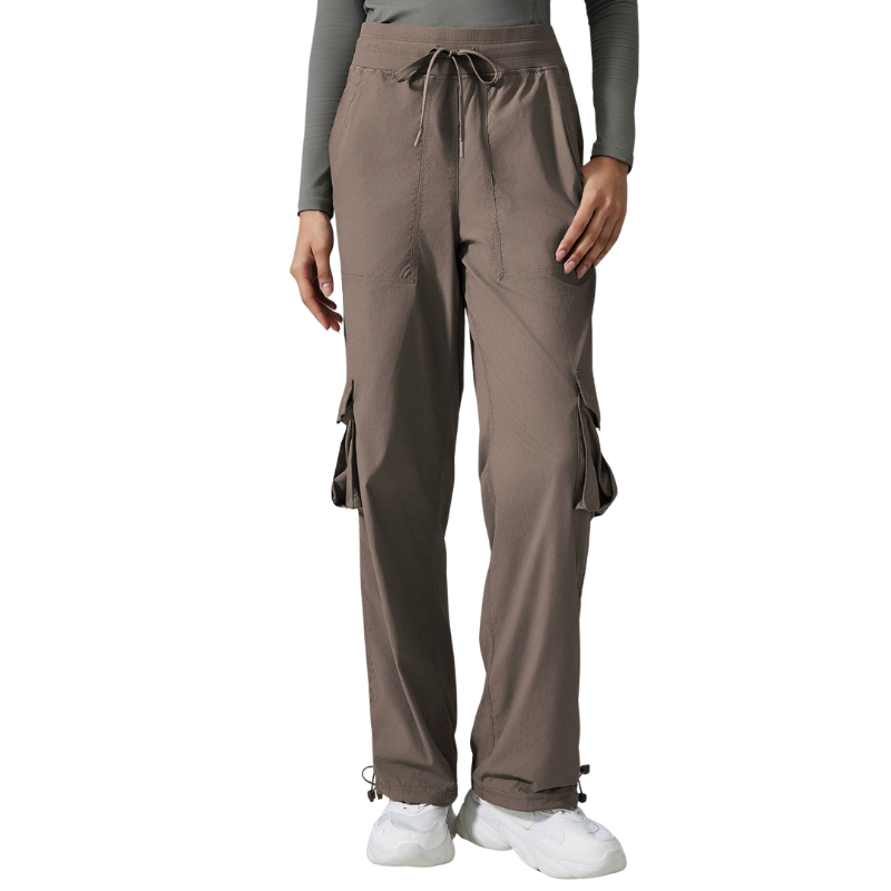 Womens wide leg cargo trousers
