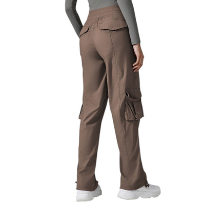 Womens wide leg cargo trousers
