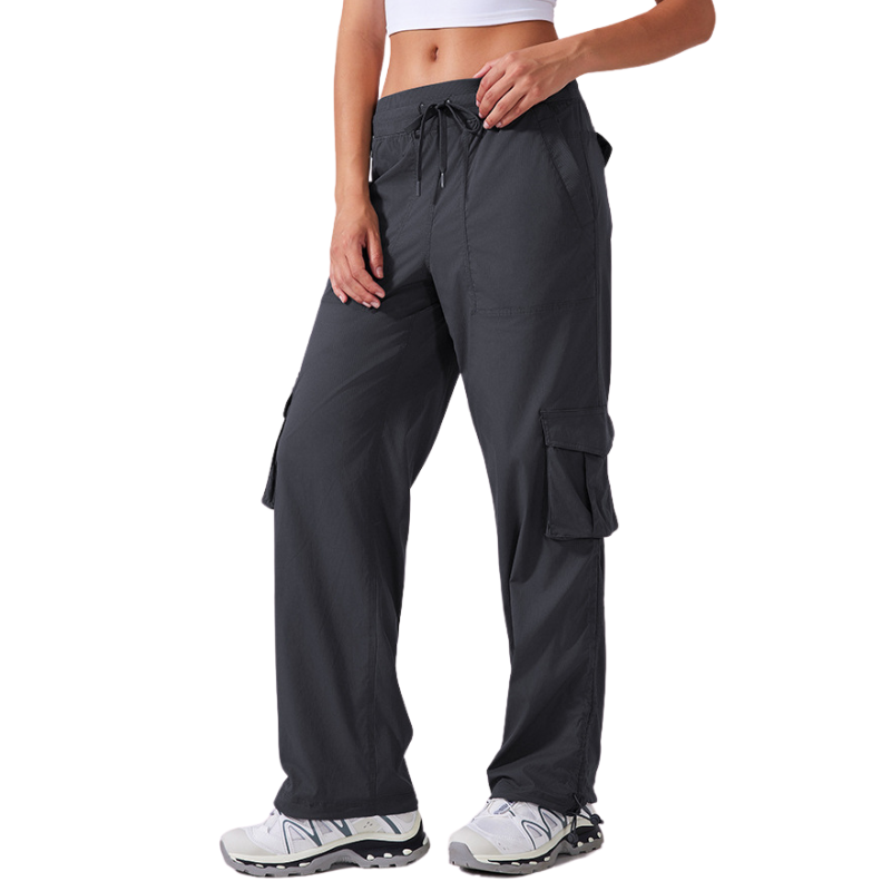 Womens wide leg cargo trousers