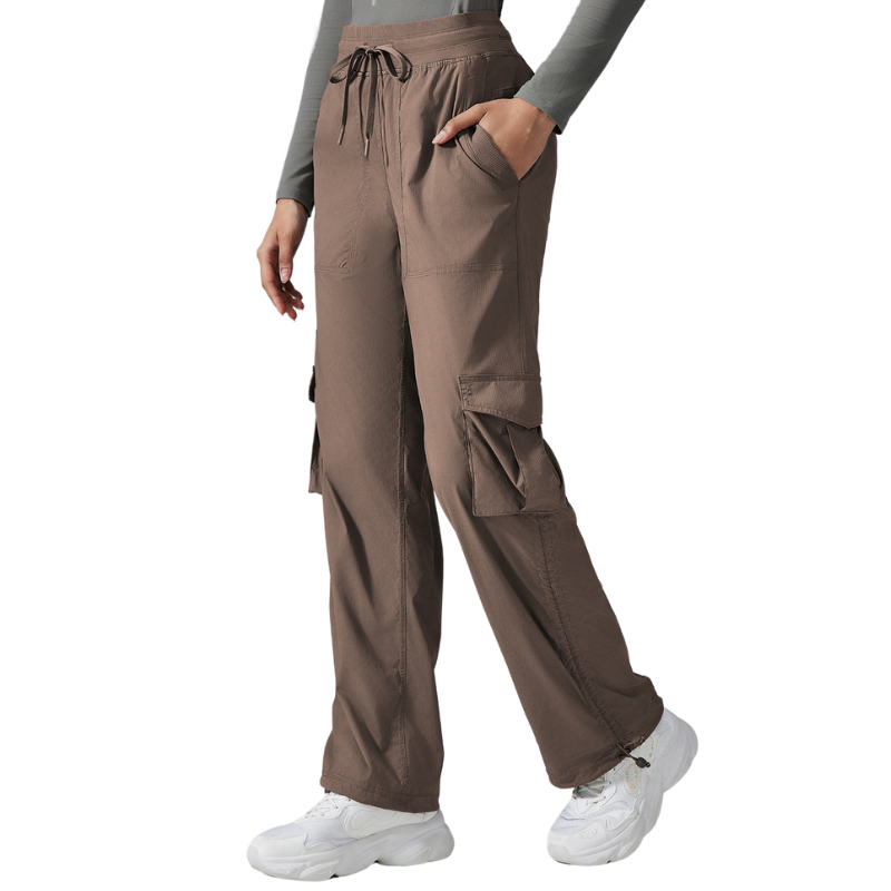 Womens wide leg cargo trousers
