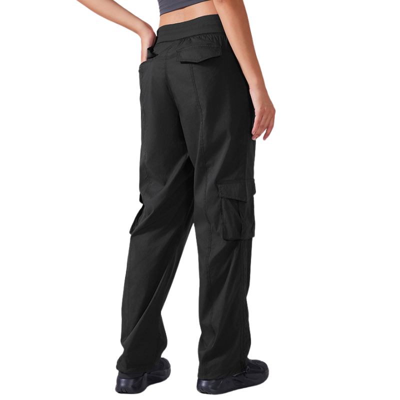 Womens wide leg cargo trousers