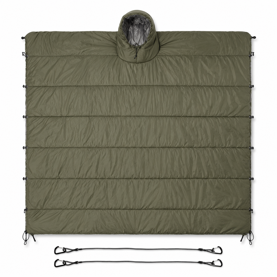 Insulated poncho