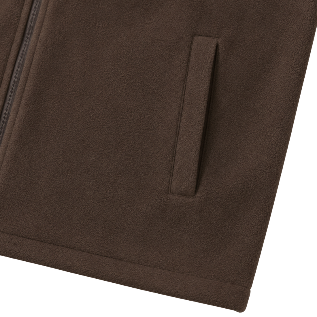 Brown fleece jacket