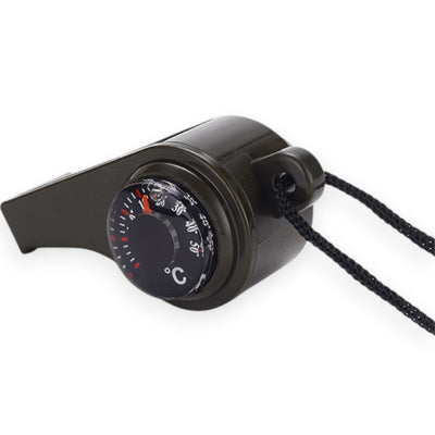 3 in 1 Survival Whistle Compass Thermometer