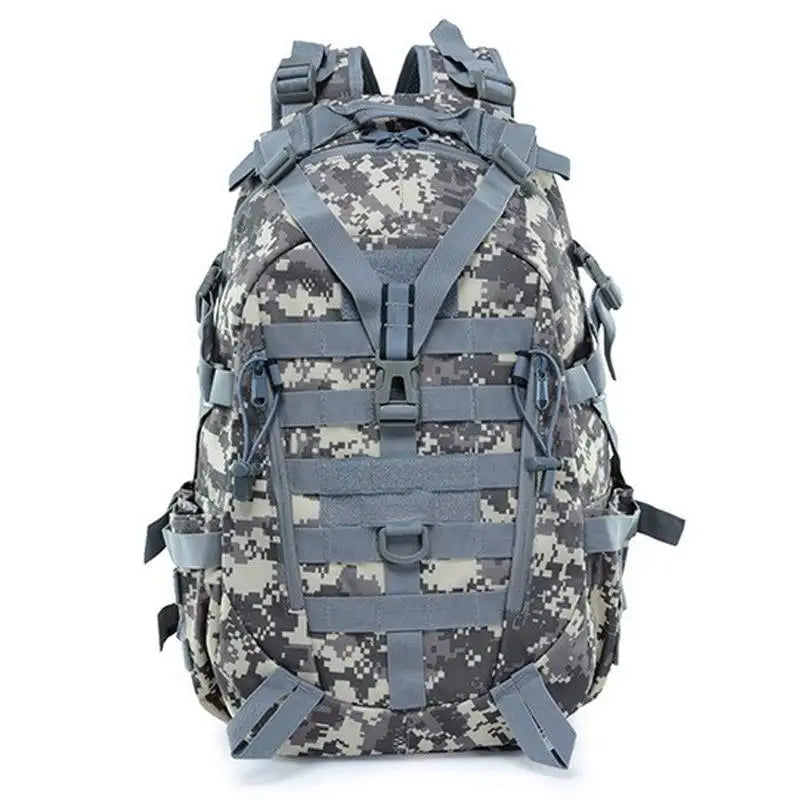 Khaki military backpack