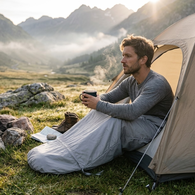 Light sleeping bag liner