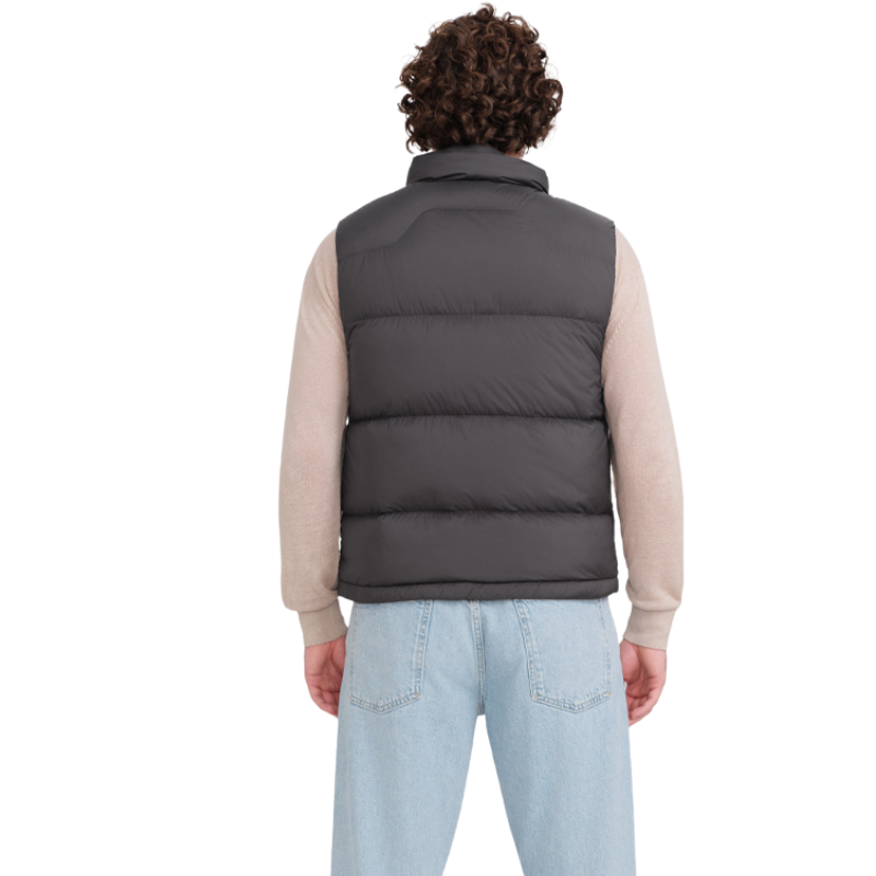 Black puffer vest
