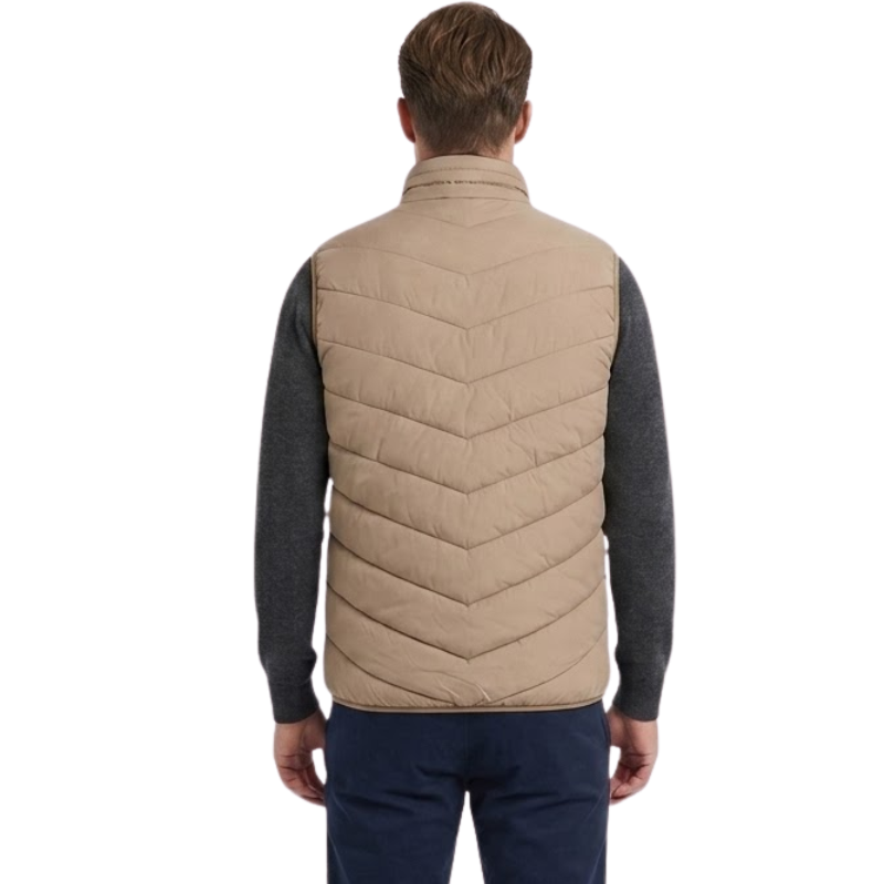 Green puffer vest