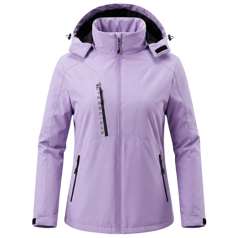 Women's hooded rain jacket