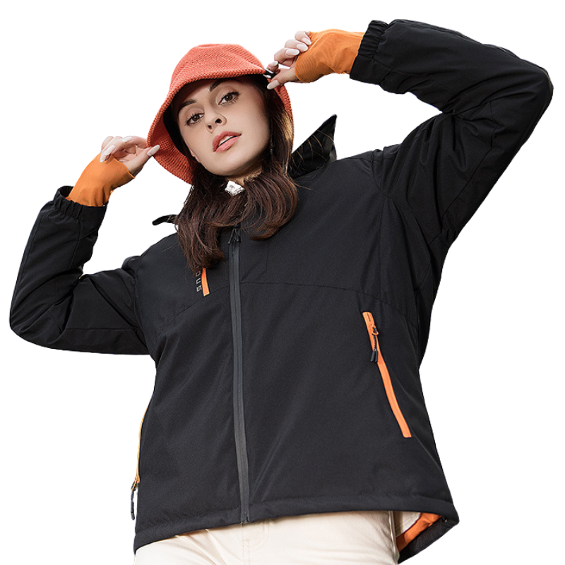 Women's hooded rain jacket