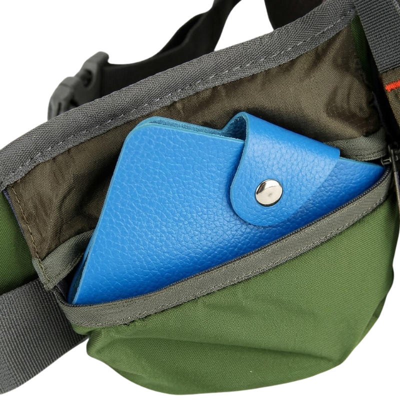 Hiking backpack with rain cover