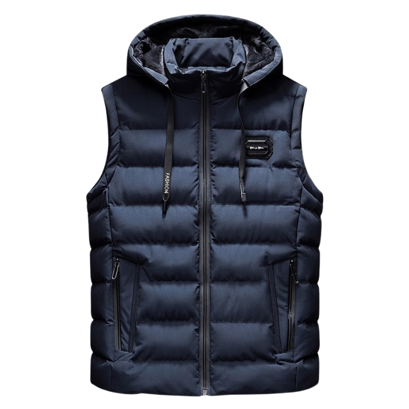 Hooded puffer vest