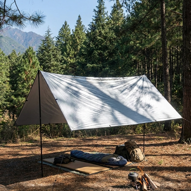 Camping tent tarp