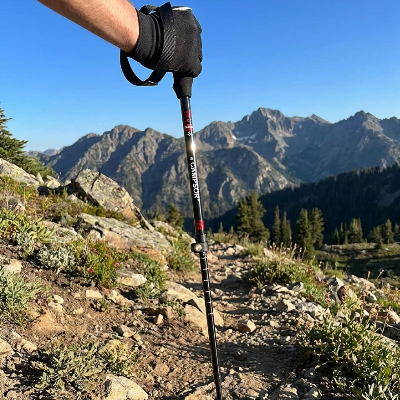 Telescopic trekking poles