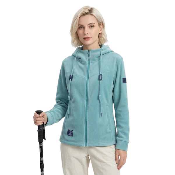 Womens hooded fleece jacket