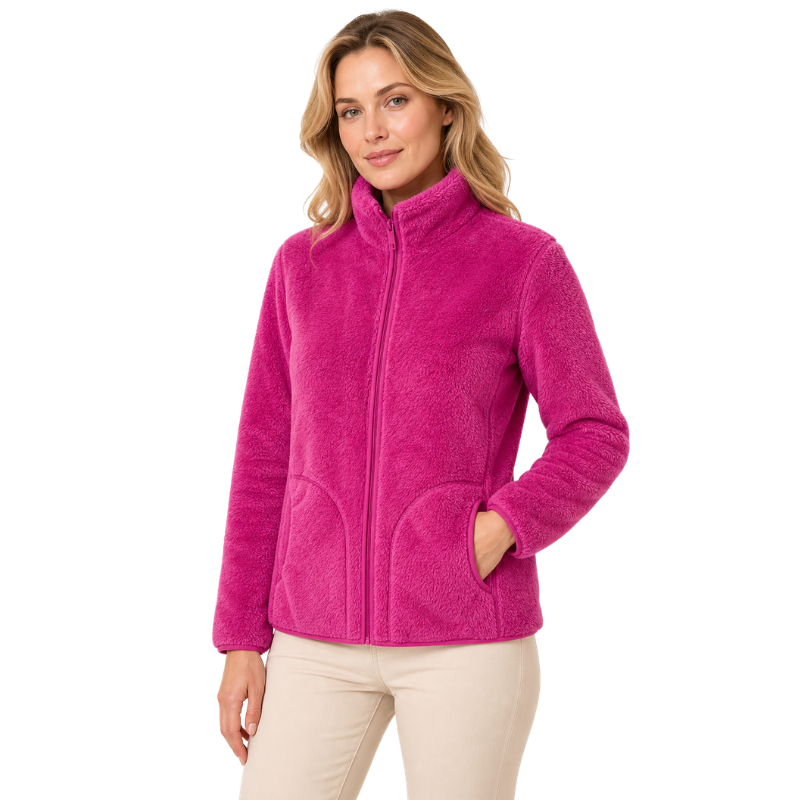 Reversible fleece jacket