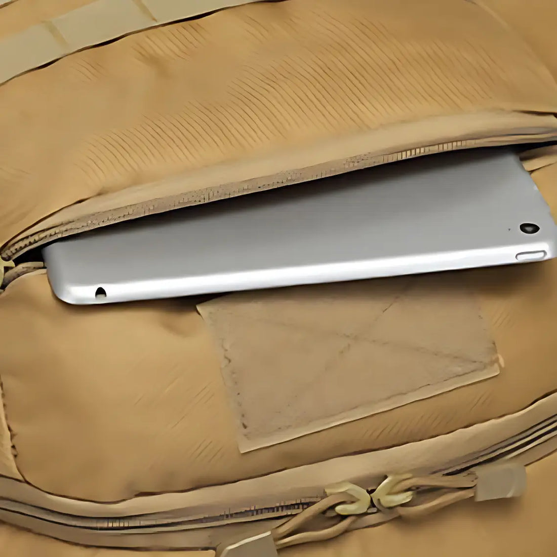 Tan tactical backpack